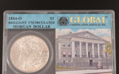 Uncirculated 1884-O Morgan Silver Dollar