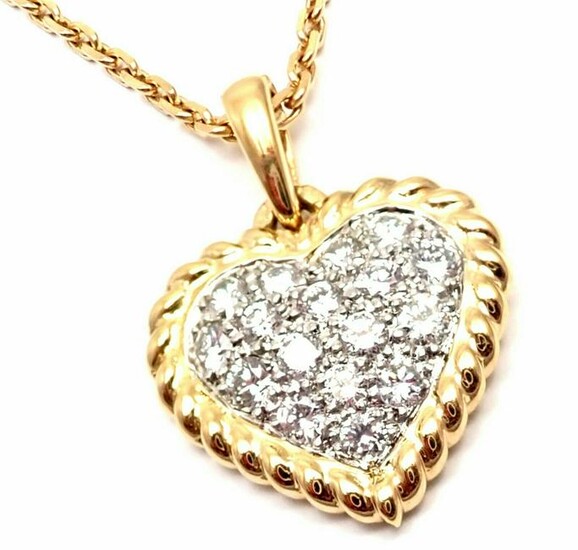 VAN CLEEF & ARPELS 18k Yellow Gold Diamond Heart