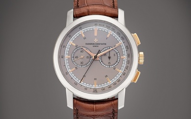 Vacheron Constantin Traditionnelle, Reference 47192 A white gold chronograph wristwatch,...