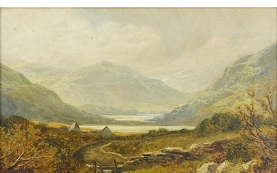 Vale of Gandalough, 19th century Irish school oil on canvas ...