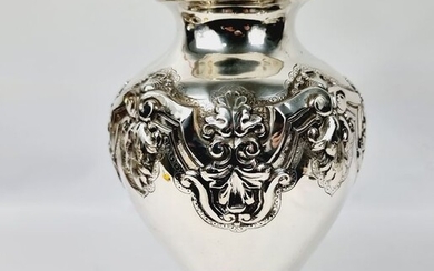 Vase, 23.5cm - .833 silver - Portugal - Mid 20th century