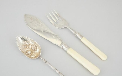 Victorian Silver Berry Spoon, William Hutton & Sons