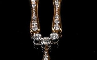 Vikki Carr | 18K Pearl Diamond Drop Necklace