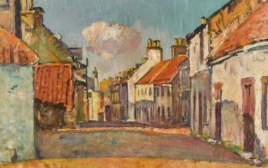 Village Street in Fife, George Leslie Hunter