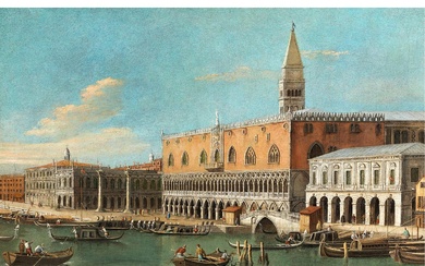Vincenzo Chilone, 1758 Venedig – 1839, zug., BLICK AUF DEN DOGENPALAST IN VENEDIG