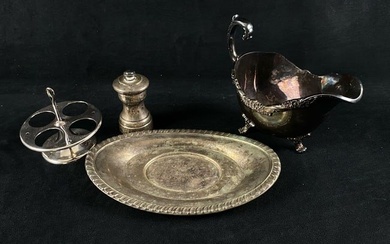 Vintage - Antique Silver Plated & Sterling 4Pc Mixed lot