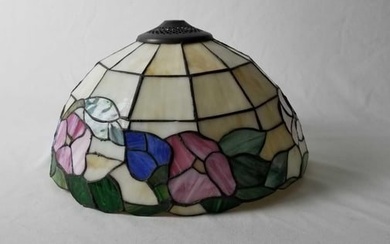 Vintage Floral Stained Glass Lamp Shade