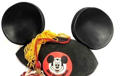 Vintage Mickey Mouse Hat With Graduation Tassel 1988