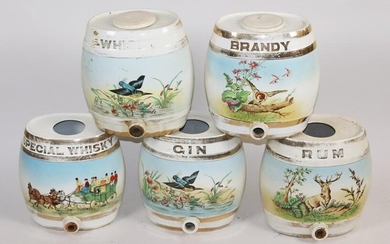 Vintage Porcelain Spirit Casks