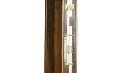 WALL MOUNTED CASED SCIENTIFIC BAROMETER BY C. PLATH