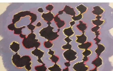 *WILLIAM GEAR (1915-1997) 'Dark Cloud - Oct 1974' abstract c...