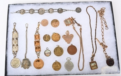 WORLDS COLUMBIAN EXPOSITION WATCH CHAINS & FOBS