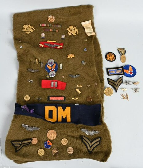 WWII US ARMY AIR FORCE INSIGNIA COLLECTION