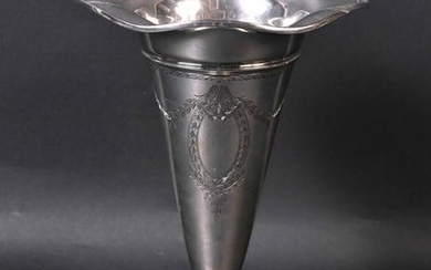 Webster Sterling Silver Weighted Trumpet Vase
