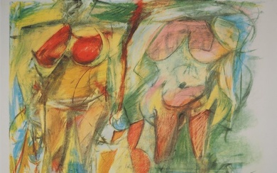 Willem De Kooning (1904-1997) - Deux femmes sauvages