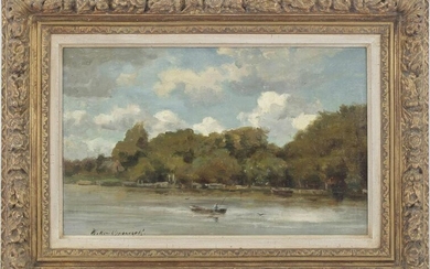 Willem J. Oppenoorth (1847-1905) , Landscape with