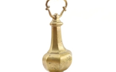 English Baluster Cast Brass Door Stop, Early 20th Century