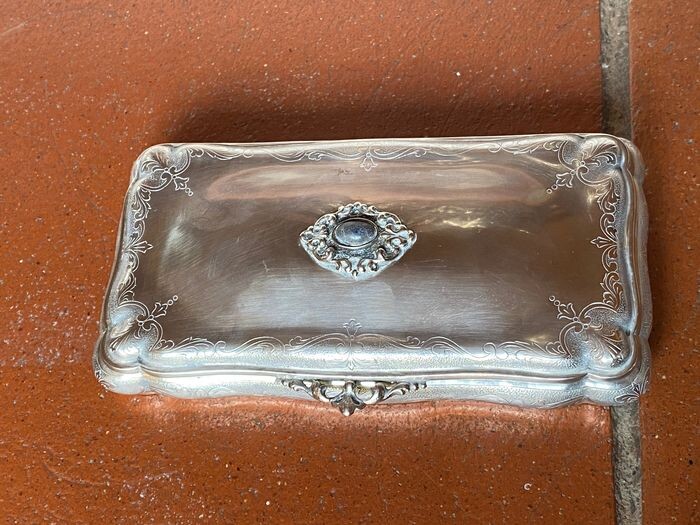 silver jewelery box italy - .800 silver - Italy - First half 20th century