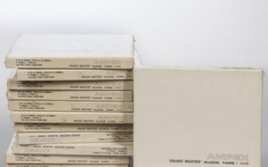Thirteen Ampex 456 Reel-to-Reel Tapes, unused, in original packaging.Provenance: The estate of J. Geils.