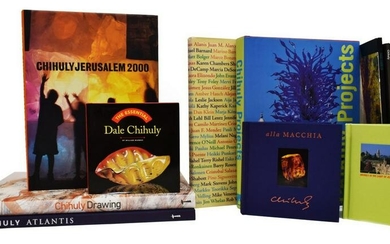 (12) DALE CHIHULY ART GLASS COFFEE TABLE BOOKS