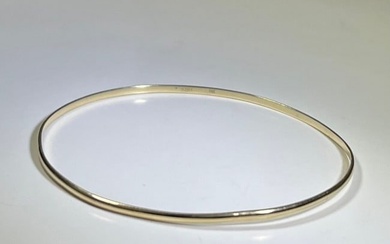 14K Yellow Gold KBH Reclaimed Skinny Bangle Bracelet Jewelry C51