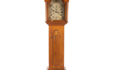 Federal pine tall case clock