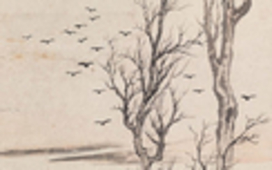 PAN HE (1873-1929), LU ZISHU (1900-1978), AND YAO LIXIU (1879-1939), Withered Tree and Crows
