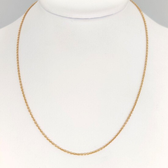 18 kt 750 carat yellow gold necklace New