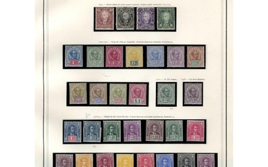 1869-1965 mint collection on printed leaves with basic stamp...