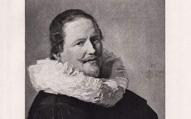 1891 Frans Hals the Elder Portrait of a Man print signed