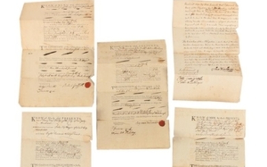 Antique 18th-Century Bond Contracts