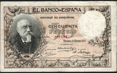 19 de marzo de 1905. 50 pesetas