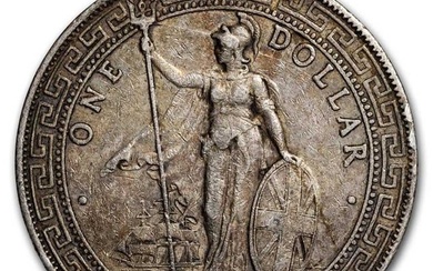 1911-B Great Britain Silver Trade Dollar XF