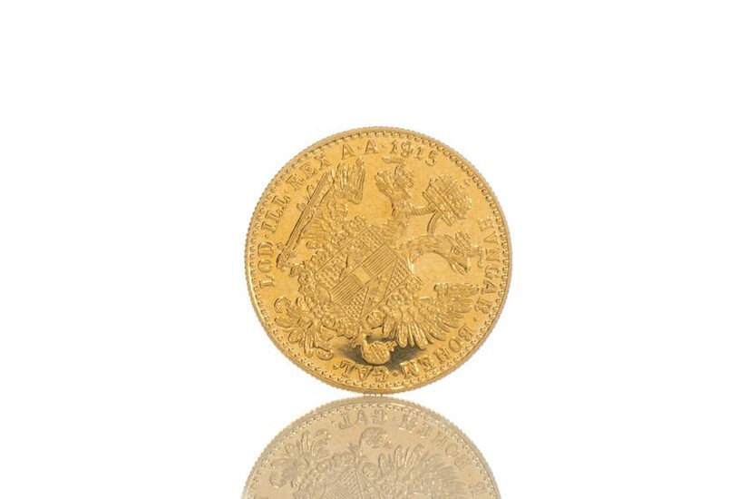 1915 AUSTRIAN DUCAT GOLD COIN, 2g