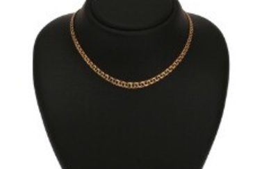 1927/1146 - An 18k gold necklace. L. 39.5 cm. Weight app. 10.5 g.