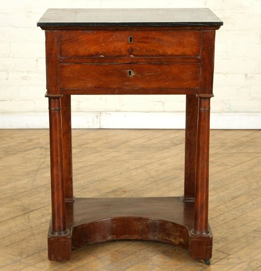 19TH C. MARBLE TOP FRENCH EMPIRE STYLE TABLE