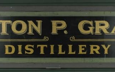 19th C Style Background Distillery Sign