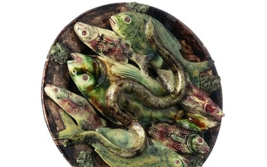19th Century Portuguese Palissy ware plate