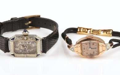 (2) Antique ladies wrist watches