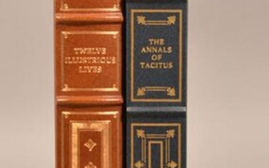 2 Vols Franklin Library Plutarch & Tacitus