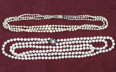 2 colliers de perles