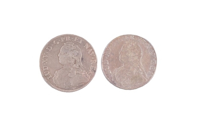2 monnaies : Louis XV Ecus aux branches d’olivier... - Lot 46 - Maison R&C, Commissaires-Priseurs Associés