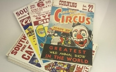 40pcs Circus Fair Carnival POSTER BOARD ADVERTISEMENTS