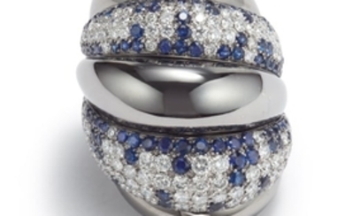 Crivelli, A Diamond and Sapphire Ring