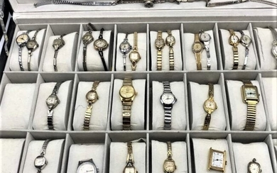 27 Assorted Watches Including Gold Filled, Diamonds