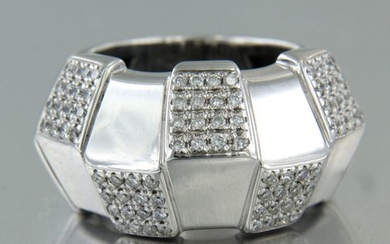 18 kt. White gold - Ring - 0.70 ct Diamond