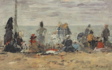 Eugene Boudin (1824-1898), Trouville, Scène de plage