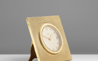 Cartier, gold clock