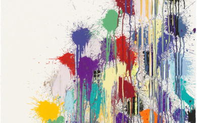 IAN DAVENPORT (B. 1966), Colour Splat Slide (White)