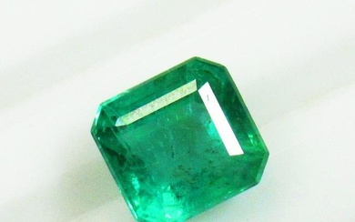 3.84 Ctw Natural Zambian Emerald Octagon Cut